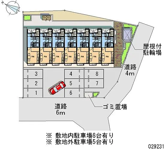 ★手数料０円★柴田郡大河原町山崎町　月極駐車場（LP）